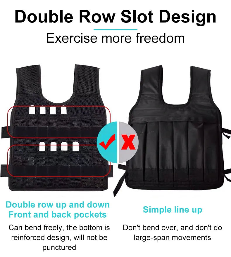 Heavy-Duty Fitness Training Vest for Gym, Boxing & Home Workouts