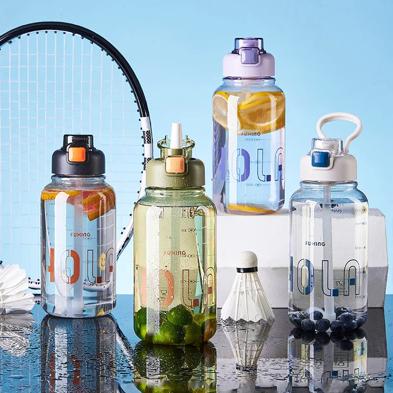 1300ml Portable Sports Water Cup – High Temp Plastic Outdoor Bottle