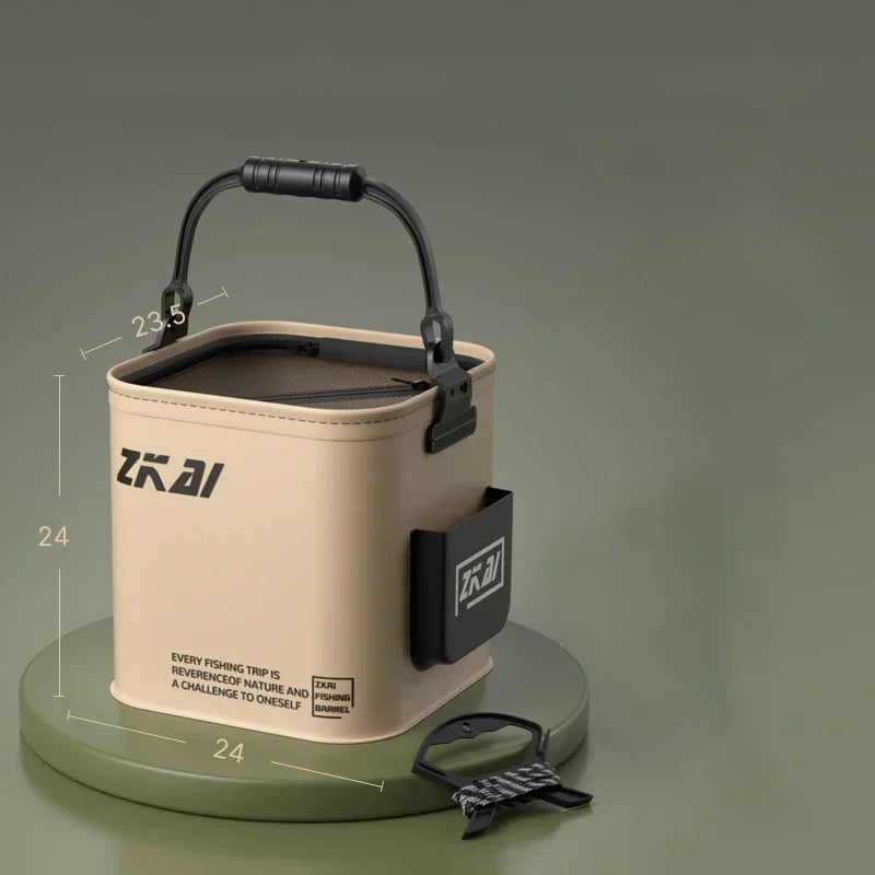 8L / 13L Foldable Fishing Bucket – Large Capacity, Durable Hand-Carry Bucket for Outdoor Camping & Fishing