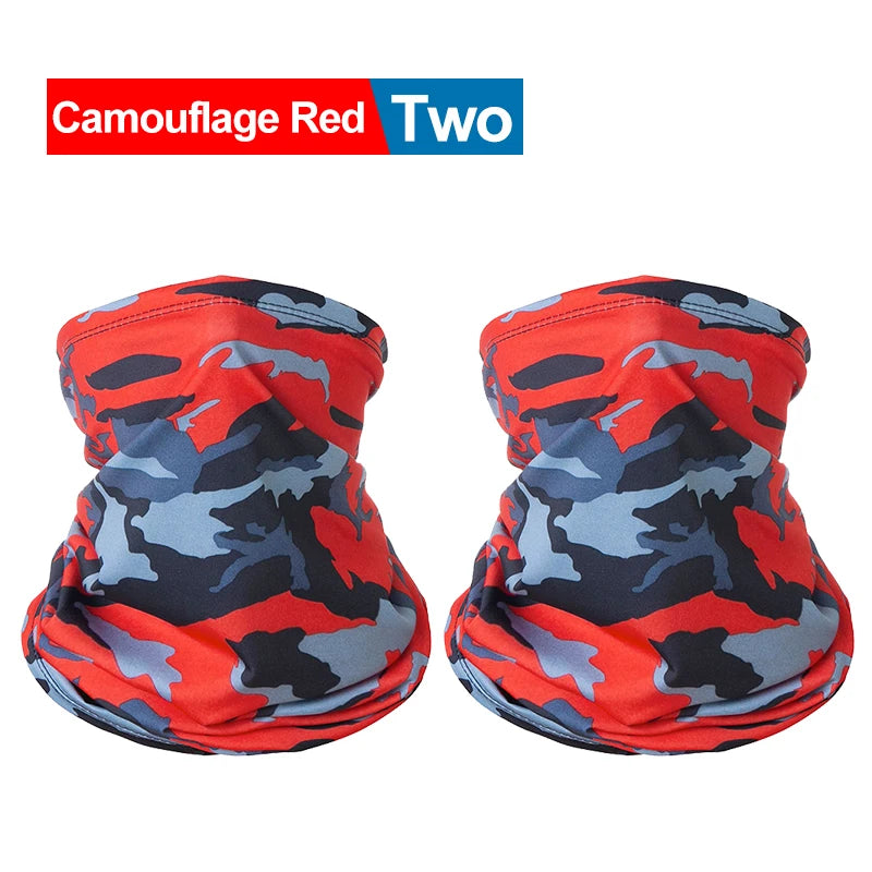 2PCS UV Protection Face Mask – Seamless Bandana for Outdoor Sports