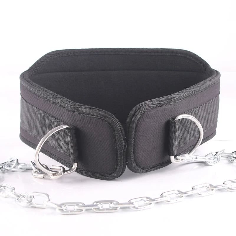EVA Dip Belt with Chain – Pull-Up & Strength Training Belt for Weightlifting, Squats & Powerlifting Support