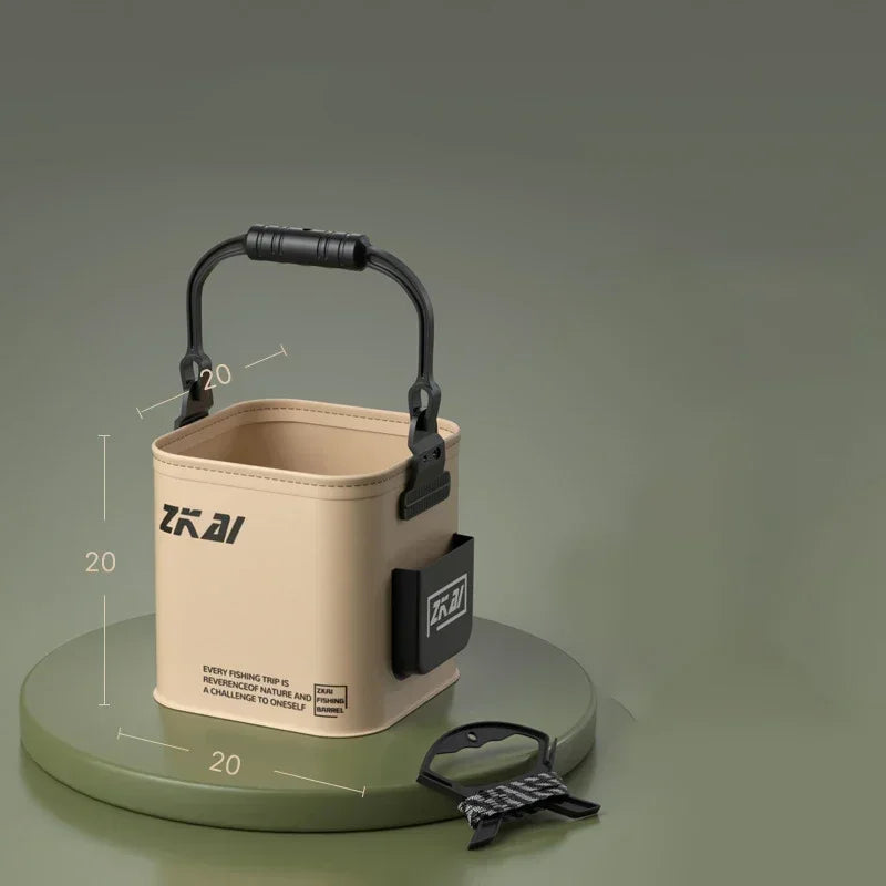 8L / 13L Foldable Fishing Bucket – Large Capacity, Durable Hand-Carry Bucket for Outdoor Camping & Fishing