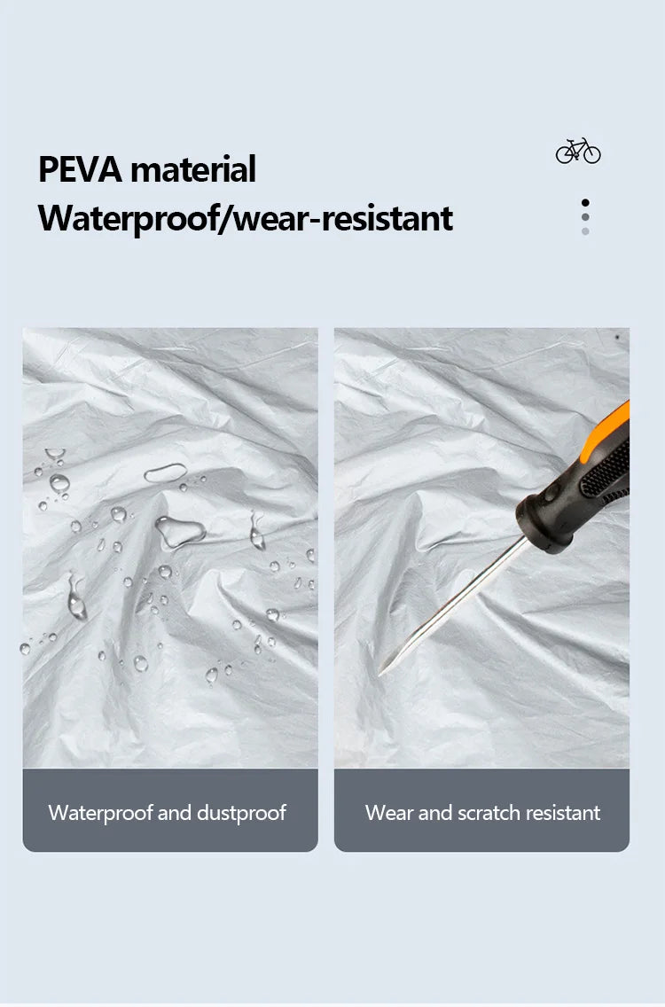Waterproof Bicycle & Motorcycle Cover – UV Dust Rain Protection