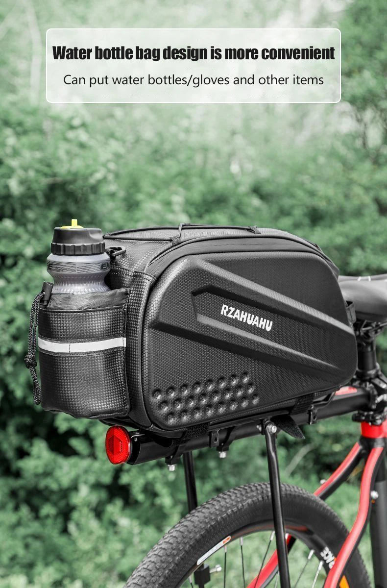 10L Waterproof Bicycle Rear Seat Bag – Large Rack Saddlebag & Shoulder Bag