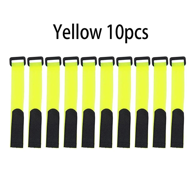 Fishing Rod Tie Holder Strap – Hook & Loop Fastener Wrap Band for Outdoor Fishing Rod Organization