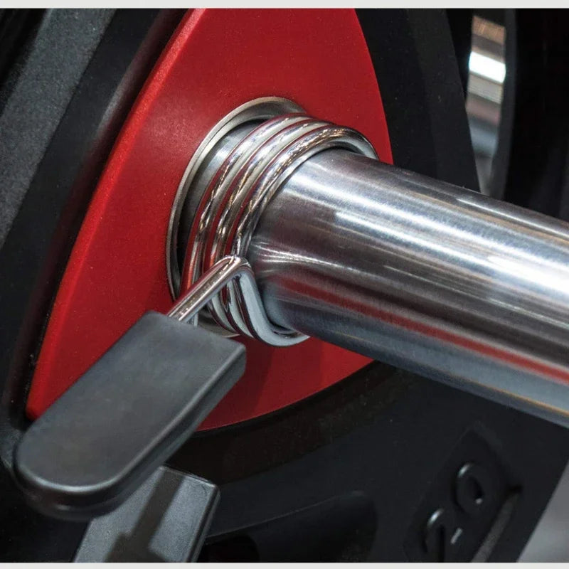 Barbell Clamp Spring Collar Clips – Standard Barbell & Dumbbell Lock for Gym Weightlifting