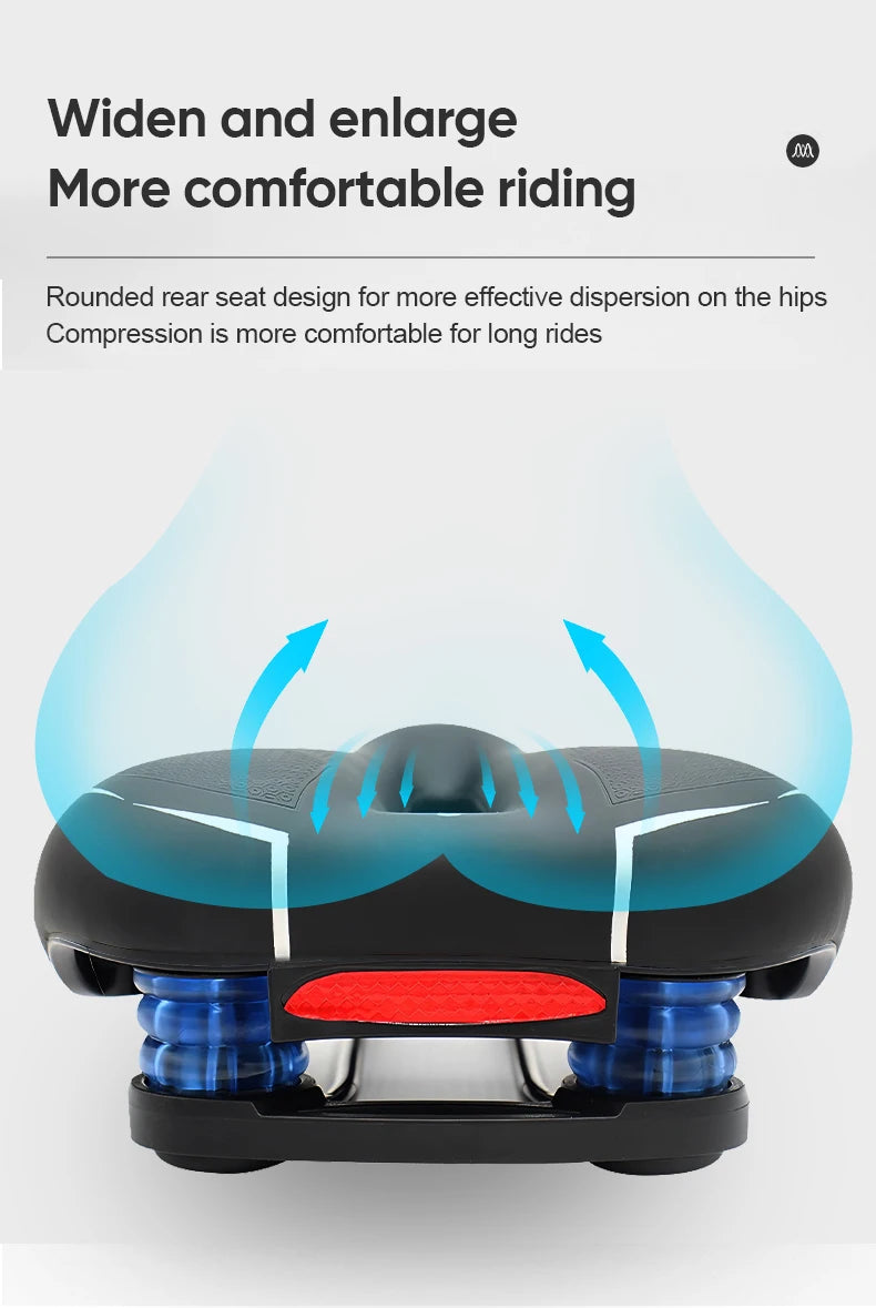 Breathable Hollow Bicycle Saddle – Shockproof PU Leather Cycling Seat