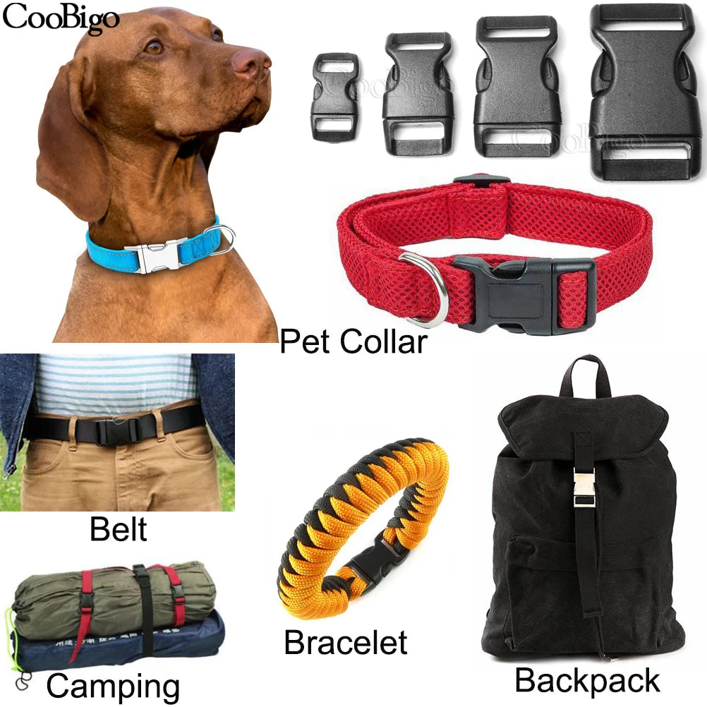 Durable Plastic Curved Buckles for Paracord, Backpack Straps & Outdoor Gear (10mm–25mm)