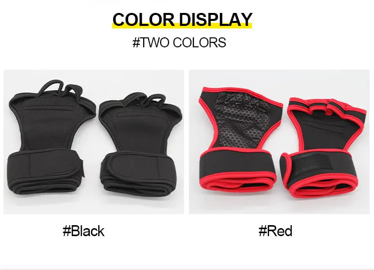 Breathable Workout Gloves with Wrist Wraps – Weightlifting & Gym Gloves for Men and Women