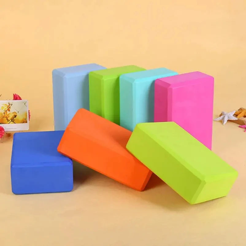 EVA Foam Yoga Blocks – Gym Brick for Stretching, Balance & Support | Fitness, Dance, Pilates & Body Shaping Tool