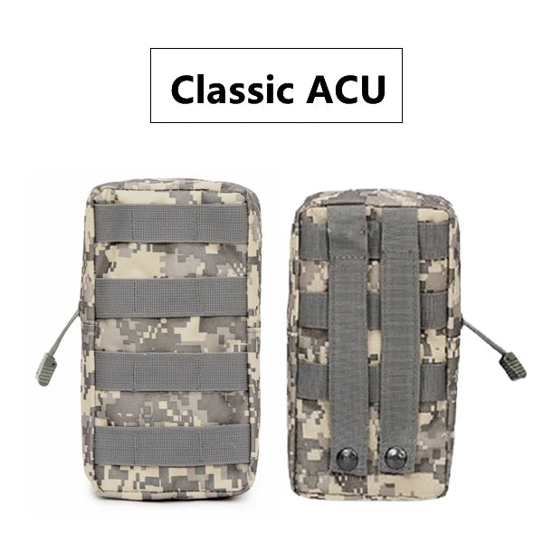 MOLLE Tactical EDC Waist Pouch – 600D Oxford Utility Pack for Outdoor Camping, Hunting, Hiking & Backpack Attachment