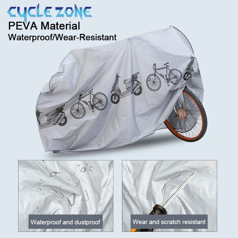 Waterproof Bicycle & Motorcycle Cover – UV Dust Rain Protection