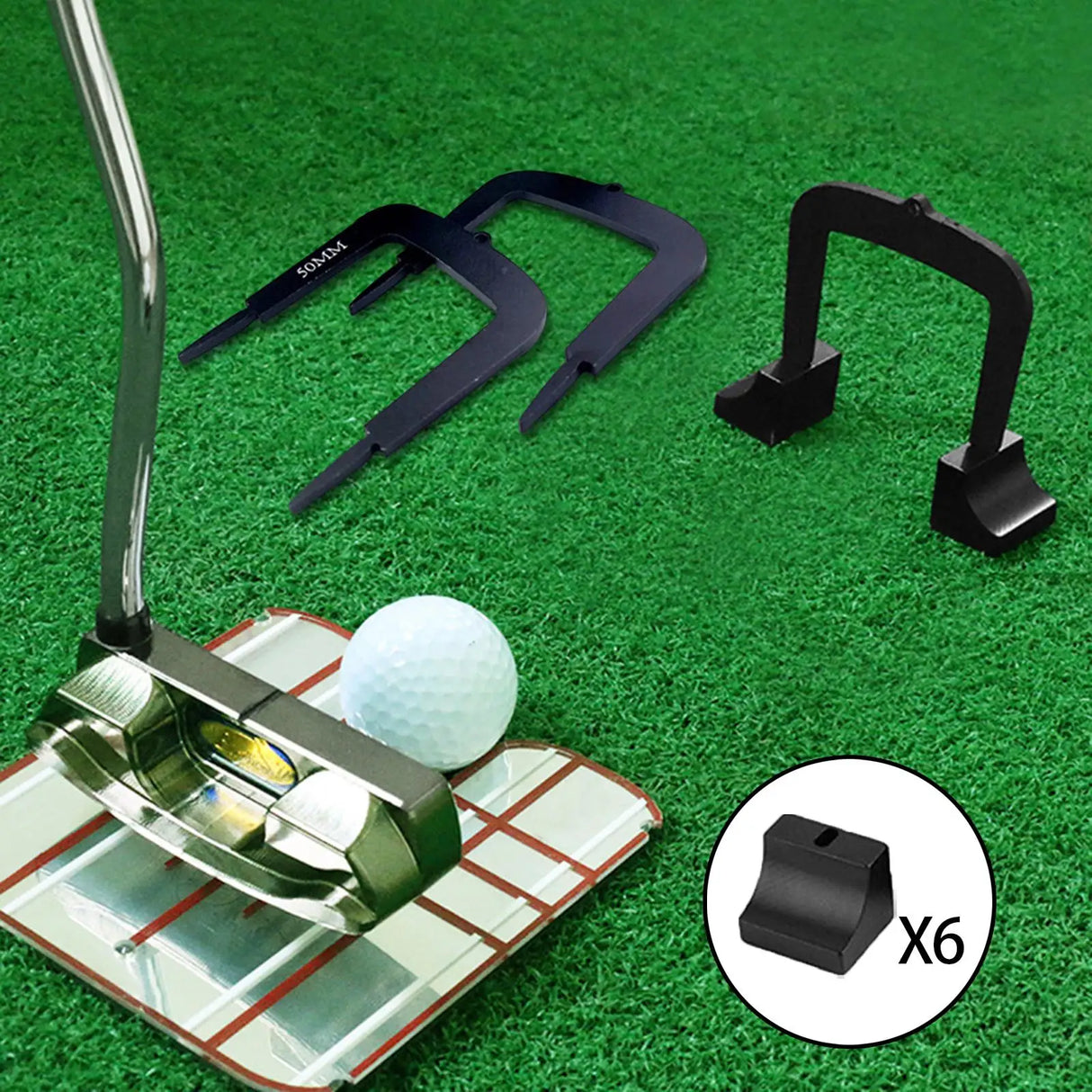 Golf Putting Gates – Metal Putter Practice Training Aid with Multiple Sizes for Beginners & Pros