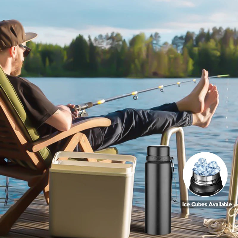 Stainless Steel Thermal Water Bottle – LED Temperature Display Thermos | Vacuum Insulated Tumbler for Hot & Cold Drinks