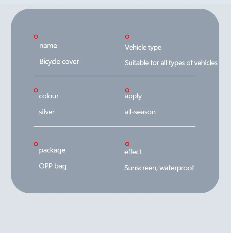 Waterproof Bicycle & Motorcycle Cover – UV Dust Rain Protection