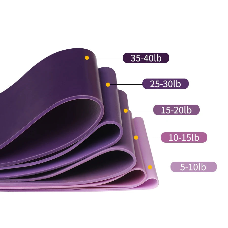 Elastic Resistance Bands Set – Versatile Fitness Bands for Home Workouts, Yoga