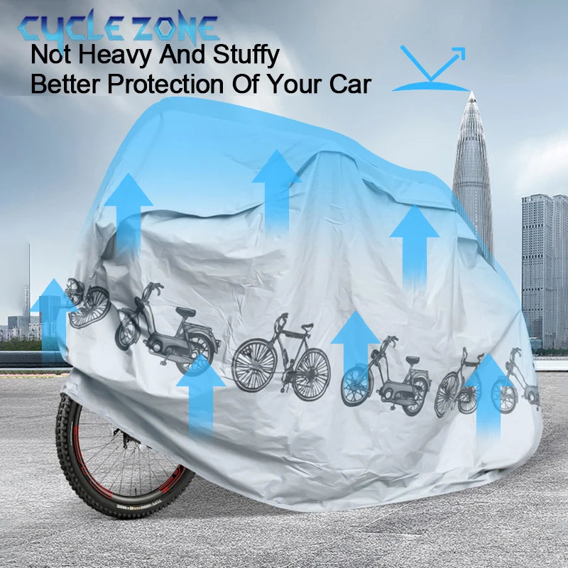 Waterproof Bicycle & Motorcycle Cover – UV Dust Rain Protection