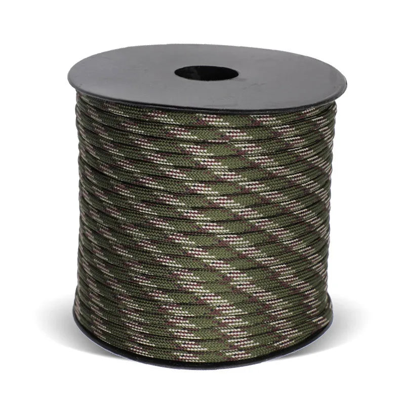 50m 650lb Military Paracord – 9-Strand 4mm Tactical Rope for DIY Bracelets, Lanyards, Dog Collars & Outdoor Gear