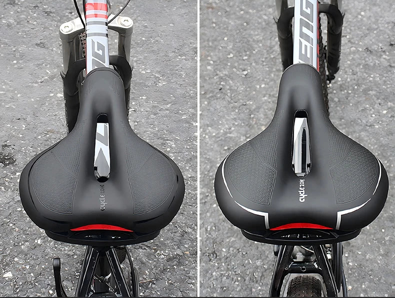 Breathable Hollow Bicycle Saddle – Shockproof PU Leather Cycling Seat