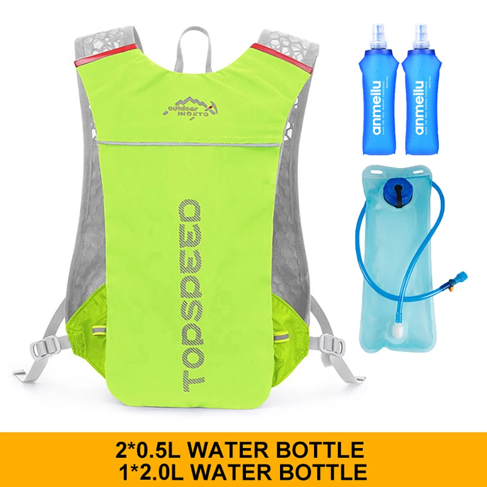 5L Ultralight Hydration Backpack – Breathable Running Vest with 500ML Water Bottles for Trail Running, Cycling & Marathons