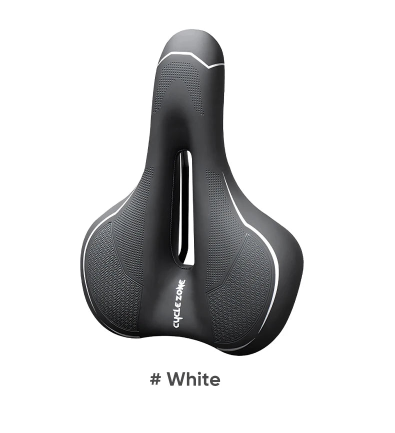 Breathable Hollow Bicycle Saddle – Shockproof PU Leather Cycling Seat
