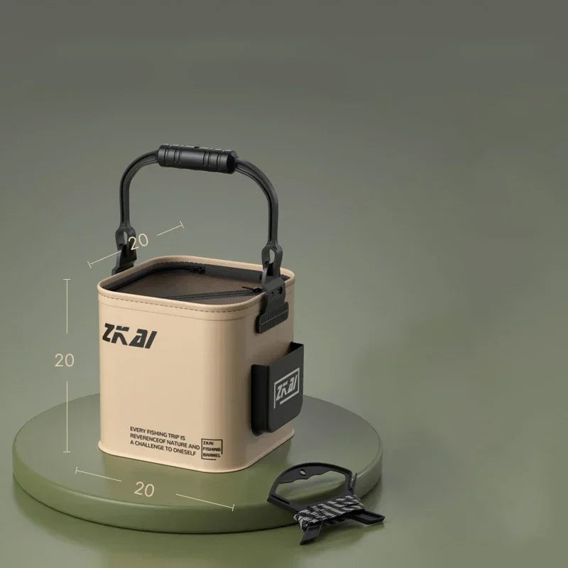 8L / 13L Foldable Fishing Bucket – Large Capacity, Durable Hand-Carry Bucket for Outdoor Camping & Fishing