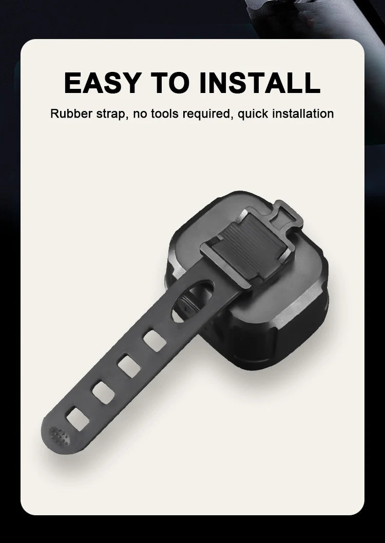 Rechargeable Bike Light Set – Front Headlamp & Rear LED Taillight for Safety