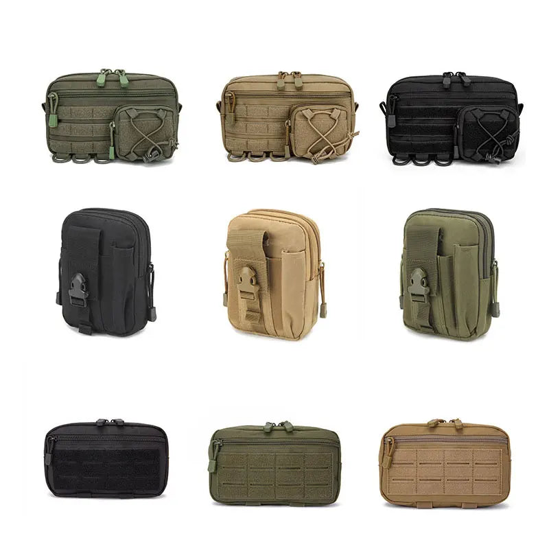MOLLE Tactical Utility Waist Bag – EDC Belt Pouch for First Aid, Tools, Hunting & Outdoor Sports
