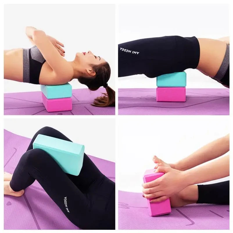 EVA Foam Yoga Blocks – Gym Brick for Stretching, Balance & Support | Fitness, Dance, Pilates & Body Shaping Tool