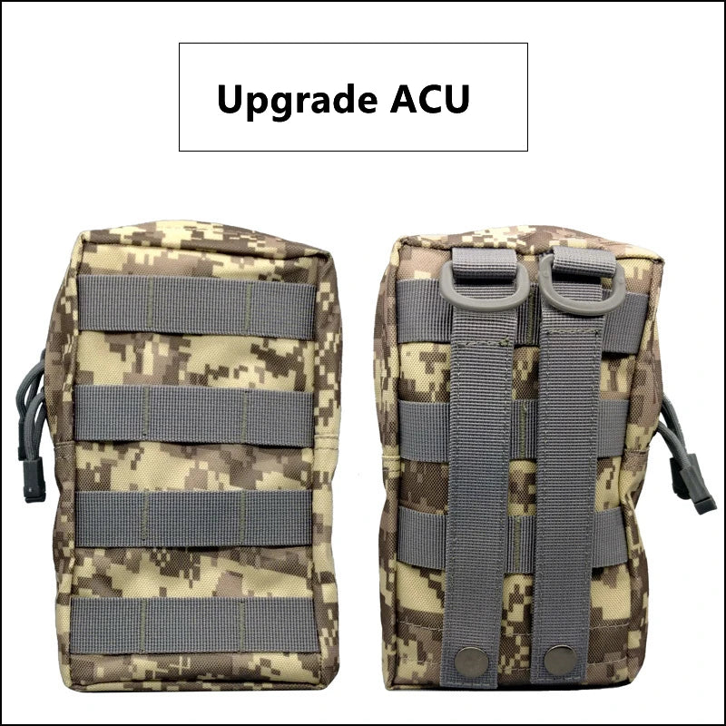 MOLLE Tactical EDC Waist Pouch – 600D Oxford Utility Pack for Outdoor Camping, Hunting, Hiking & Backpack Attachment