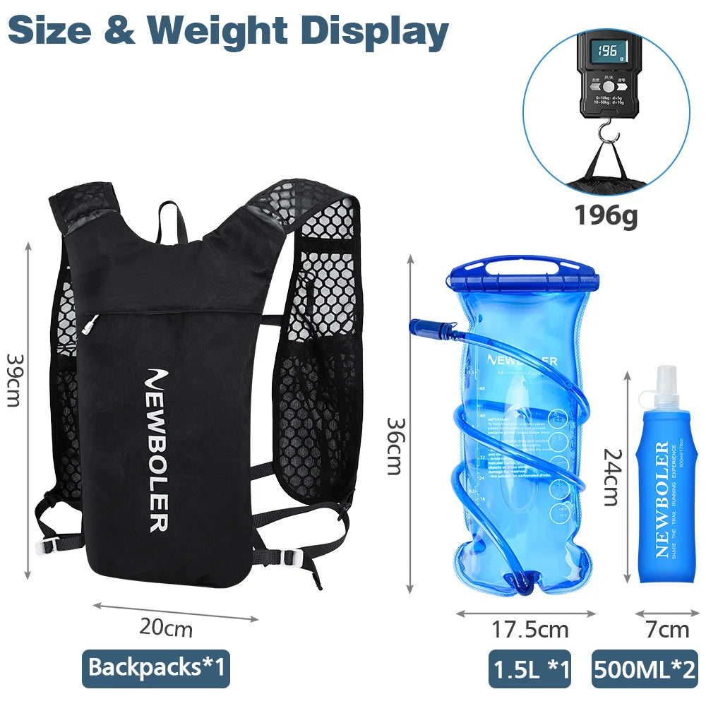 Hydration Vest – Lightweight, Breathable Backpack for Trail Running, Cycling, Climbing & Marathon Training