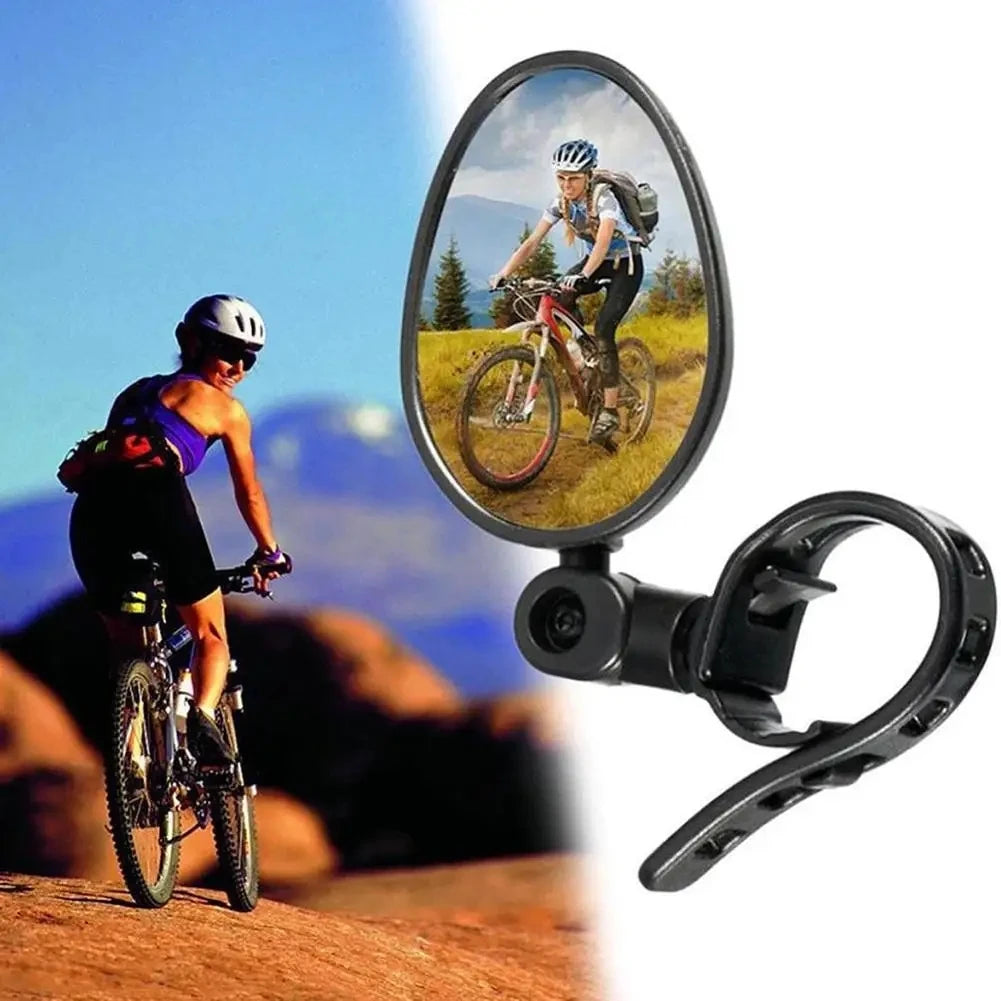 360° Bike Rear View Mirror – Adjustable Handlebar Mirror for MTB & Road