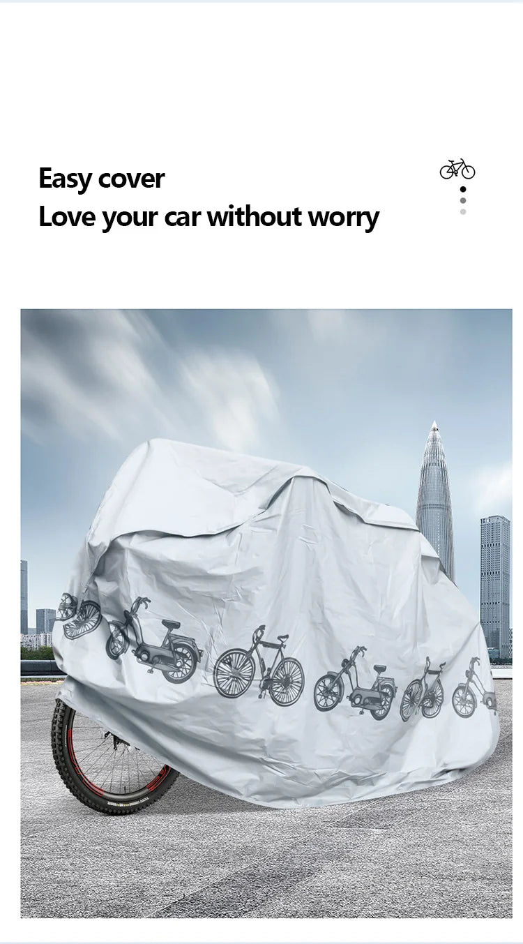 Waterproof Bicycle & Motorcycle Cover – UV Dust Rain Protection