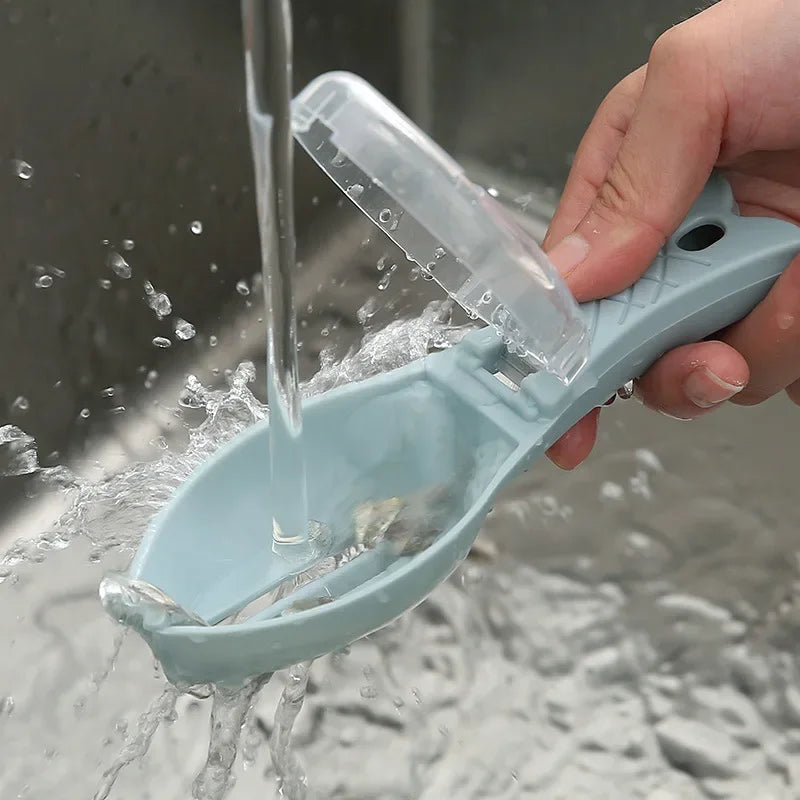 Fish Scale Grille Scraper – Fish Cleaning Tool with Protective Cover for Kitchen & Carp Fishing