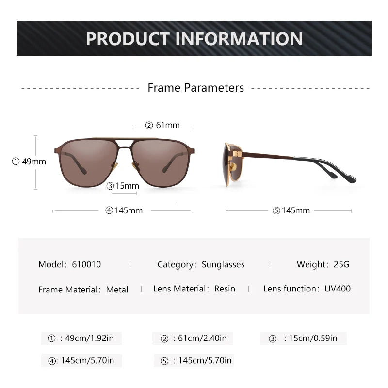 Vintage Polarized Sunglasses for Men