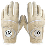 2 Pcs Soft PU Leather Men’s Golf Gloves – Cabretta-Feel, All-Weather Grip with Ball Marker |