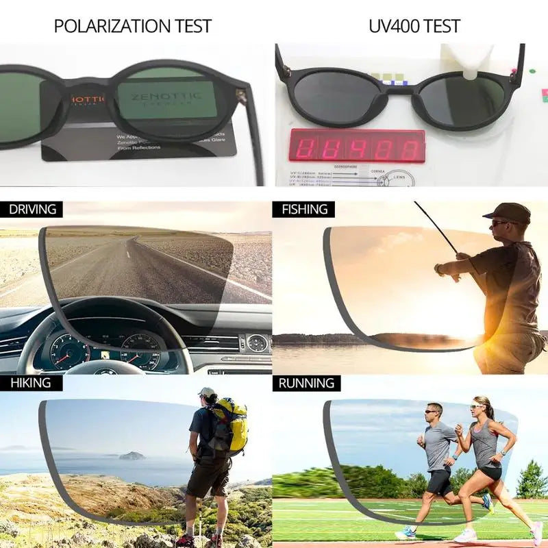 Small Rectangle Polarized Sunglasses For Men