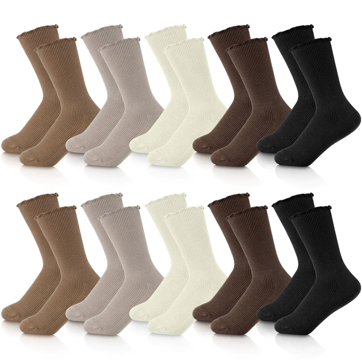 Eurzom 10 Pairs Socks Elastic Ankle Length