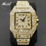 Men's Waterproof Full Diamond  Watches