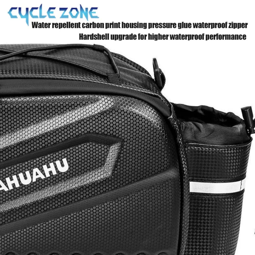 10L Waterproof Bicycle Rear Seat Bag – Large Rack Saddlebag & Shoulder Bag