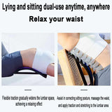 YBAM Lumbar Stretcher Device – Spine Correction & Back Opener Pillow for Lower Back Pain Relief, Yoga & Chiropractic Support