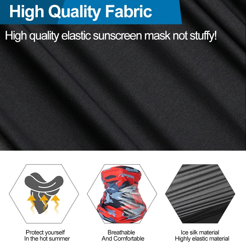 2PCS UV Protection Face Mask – Seamless Bandana for Outdoor Sports
