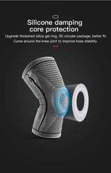 Compression Knee Sleeve with Silicone Support – Pain Relief & Sports Protection