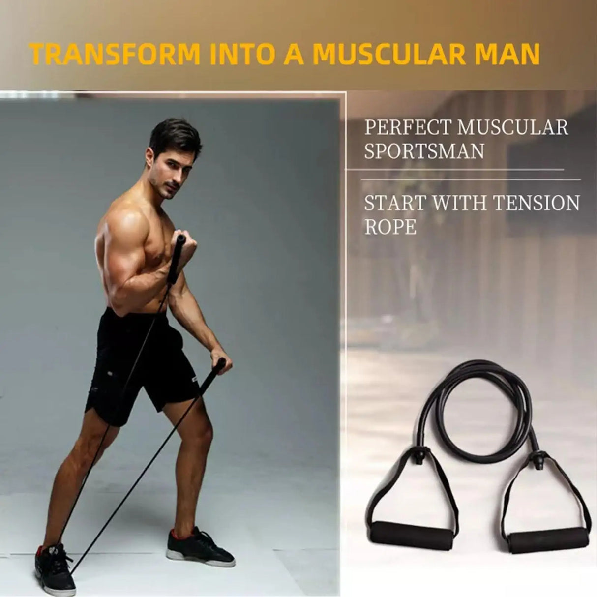 5-Level Resistance Bands with Handles – Full-Body Fitness Tube Set for Strength Training & Home Workouts