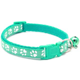 Foot Paw Print Bell Collar