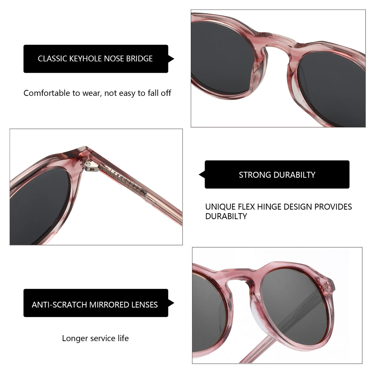 Fashion Acetate Polarized Sunglasses