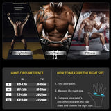 Weightlifting Gloves with Wrist Support – Gym Workout Gloves for Heavy Exercise, Bodybuilding, CrossFit & Fitness Training