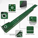 Mini Golf Green Putter Mat – Portable Indoor & Outdoor Golf Practice Mat (Model PM015)