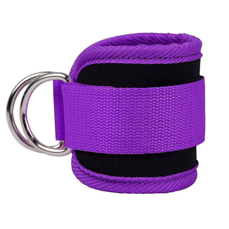 Gym Ankle Straps for Cable Machines – Double D-Ring Adjustable Neoprene Padded Cuffs for Leg, Glute & Abductor Workouts