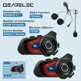 Motorcycle Bluetooth Intercom Music Sharing